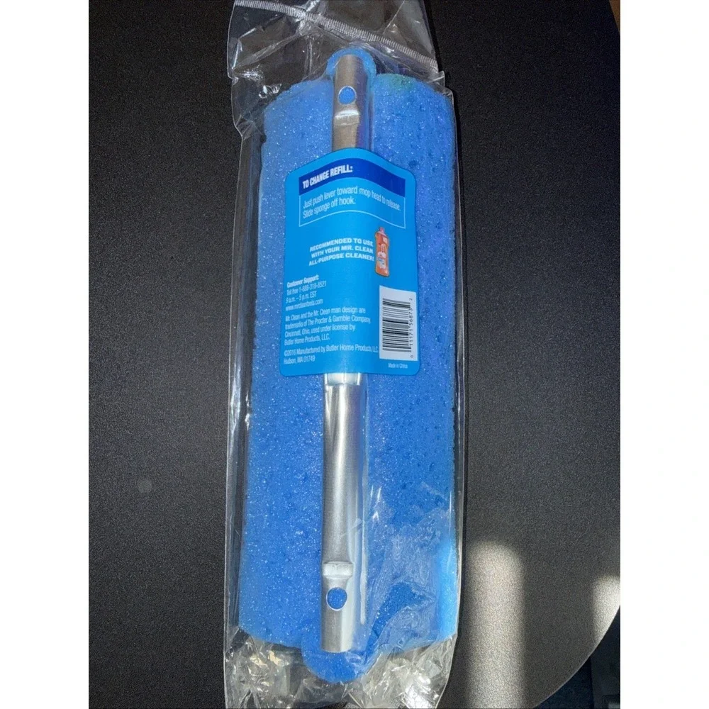 Mr Clean Roller Mop Refill Classic Blue Absorbent Scrubbing Sponge